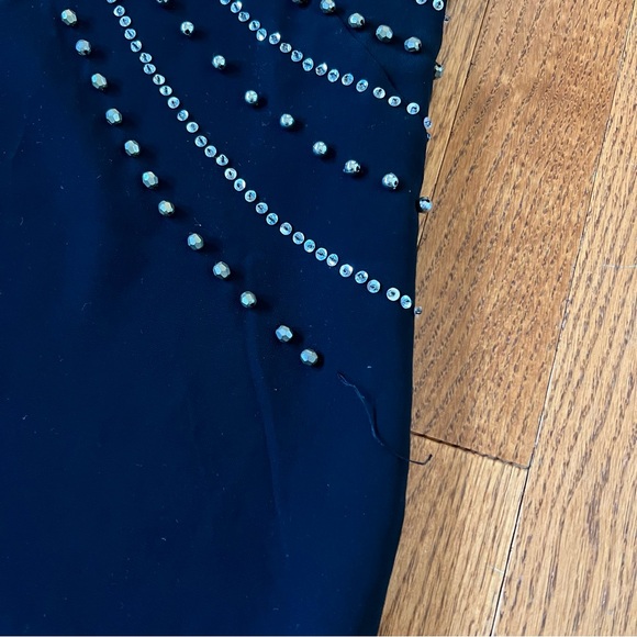 Black Beaded H&M Shift Tank Dress. - Picture 4 of 8